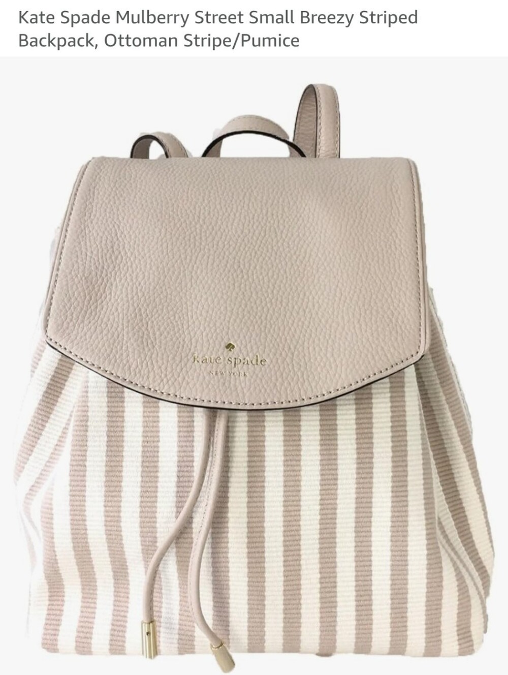 Kate Spade New York Mulberry Street Small Breezy Striped Backpack